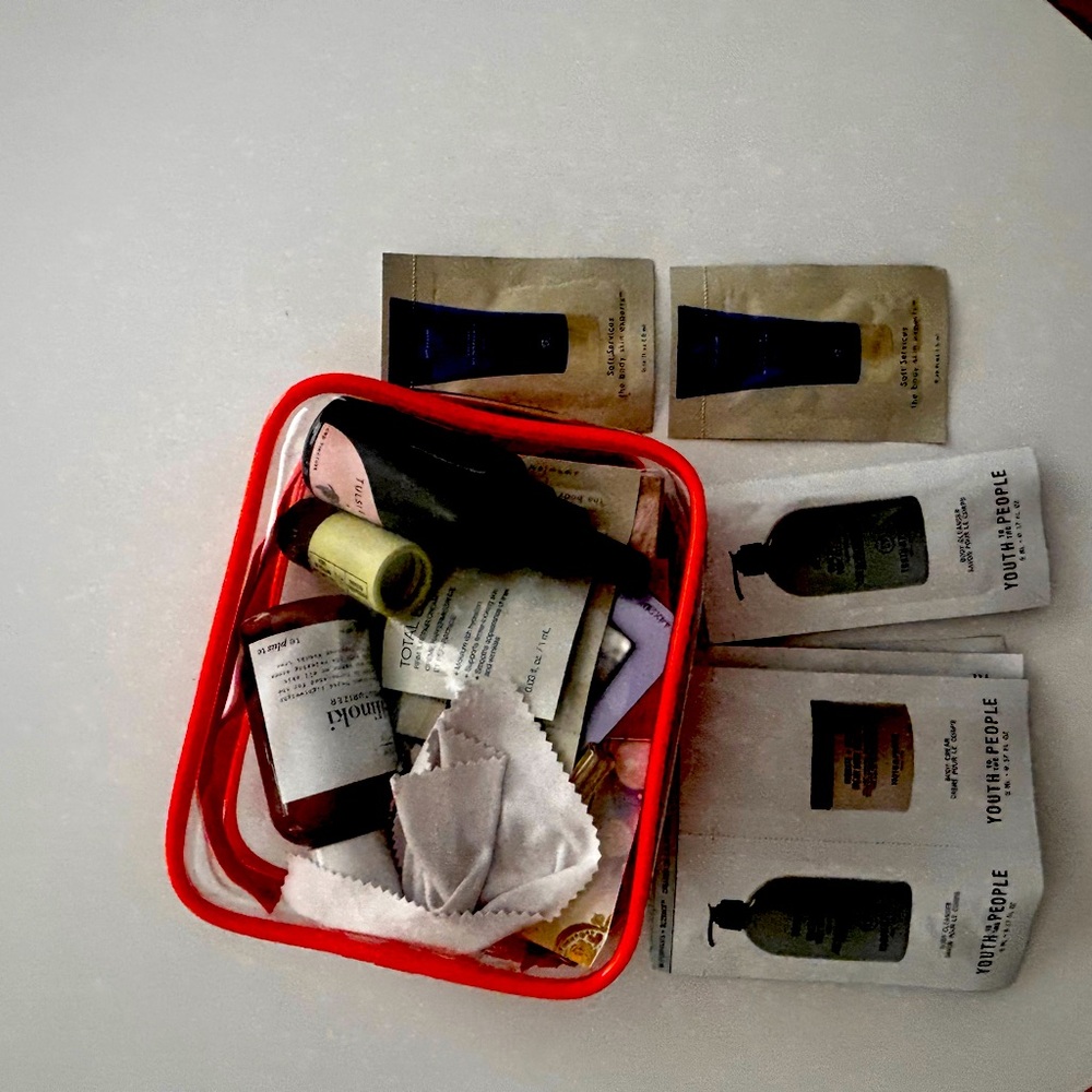 Skincare Sample Set with clear bag